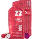 Z2 Dragon Fruit Energy Gel Performance - 25g Carb, 204mg Natrium, Elektrolyten, Pre & Tijdens de training, Boosts Endurance voor hardlopen, fietsen, fietsen en sport - 5-Count Pack