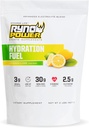 Ryno Power Hydration Fuel Electrolyte Drink Mix 2lb (20 Servers) 'Lemon Lime' - Advanced Electrolyte Formula + BCAA's - Glutenvrij - Sustained Energy and Muscle Recovery