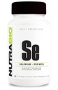NutraBio Selenium supplement, 200mcg - 90 plantaardige capsules - Natuurlijke antioxidant ondersteuning