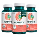 NEURIVA Original Brain Supplement for Memory, Focus & Concentration + Learning & Accuracy with Clinically Tested Nootropics Fosfatidylserine and Neurofactor, Cafeine Free, 30 Capsules (3 Pack)