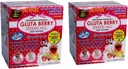 2 boîtes Gluta Berry Glutathione et Collagen Drink Punch
