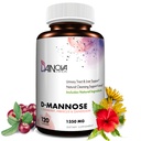 Dainova D Mannose 1350mg met Cranberry I D-Mannose Capsules voor UTI preventie, Urinaire Tract Ondersteuning, Urinaire Tract Gezondheid voor vrouwen, & Reiniging. W/Hibiscus & Dandelion, 120 Veggie Capsules