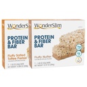 WonderSlim Proteïne en Fiber Bar Bundle, Fluffy Salted Toffee Pretzel & Fluffy Nutter