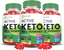 (3 Pack) Actieve Keto ACV Gummies Geavanceerde Formule 1000MG ActiveKeto Keto Gummies Apple Cider Vinegar Geformuleerd met Granaatappel Beet Sap Poeder B12 Vegan Non GMO 180 Gummys