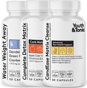 Het hele lichaam Reiniging Detox Complete Matrix Pillen CandEase en Gut Cleanser en Water Away Bundle 