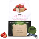 Syntrax Native Wei Protein Isolaat - Kosher & Halal, Lactose & Glutenvrij - Natuurlijke Aardbei Cream Smaak - 2 Pond - met Sleutelhanger