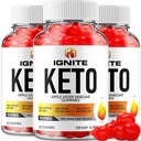 (3 Pack) Ignite Keto ACV Gummies - Advanced Formula Ignite Keto Plus ACV Gummies Apple Cider Vinegar Ignite ACV Dieetsupplement (180 Gummies)