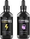 Vitamine B6 en vitamine B1 bundel - 2 oz Elke - vloeibare druppels