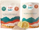 Digestieve enzymen Prebiotic Fiber Supplement Powder Bundle - Daily Gut Health + Magnesium Powder for Deep Sleep, Regularity, Bloating & Constipatie Relief - Citrus (37 Servings)