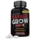 Justified Laboratories Savage Grow Max 1600MG Advanced Heren Heath Formula 60 Capsules