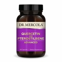 Dr Mercola Quercetin & Pterostilbene Advanced - Soutient la santé respiratoire et immunitaire - 500 mg Quercetin - Formule de haute biodisponibilité - Non-OGM, sans gluten et sans soja - 60 capsules (30 portions)