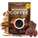 Paddestoelen Koffie (235g Supersize), 10 Superfood Paddenstoelen Mengen voor energie, Recovery & Focus, Biologische Instant Coffee Powder met Leeuwen Mane, Reishi, Chaga, Cordyceps, 8,28 OZ