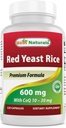Best Naturals Red Gist Rice with CoQ10, 120 Capsules - Cardiovasculaire formule Bevat 600 mg Red Gist Rice ans 30 mg CoQ10
