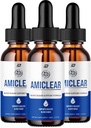 Amiclear Drops Gezonde Formule - Dieetsupplement Drops - Extra sterkte Amiclear Liquid Drops, Grape Seed, Amiclear Drops Reviews (3 Pack - 180 ML)