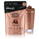Keto Collageen Shake (Chocolaat) - met Kokosolie, Prebiotica, Grass Fed Gehydrolyseerde Collageen Peptiden Type I & III, Low Carb, Glutenvrij, 1,78lbs. (810g)