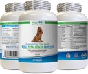 Honden gezonde jas supplement - Honden Total Health Complex - Natuurlijke - Beste haarjas Immune Eye Teeth UTI Health - quercetine voor honden - 1 fles (60 Treats)