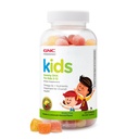 GNC Milestones Kids DHA Gummies, Kids Ages 2-12, Omega-3s, Fonction et développement des yeux et du cerveau, Vitamine A & D, Dents et os sains, sans gluten, sans arômes artificiels, citron de framboise, 120 Gummies