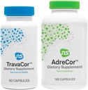 NeuroScience Mood + Adrenal Support Set - AdreCor + TravaCor (2 producten, 180 capsules, 60 capsules)