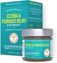 Puremedy Eczema & Psoriasis Relief Zalf Alle natuurlijke Salve Verzacht en herleeft symptomen van droge Itchy Flaky Scratchy of Weepy Skin - 1 oz Jar