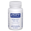 Encapsulations pures NSK-SD - 100 mg Nattokinase - pour la circulation sanguine normale - soutient l'activité fibrinolytique* - sans gluten et sans OGM - 120 capsules