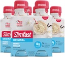 SlimFast Meal Replacement Shake, Original French Vanilla, 10g Ready to Drink Protein, 11 Fl. Oz Bottle, 4 Count (Pack of 3) (Packaging May Vary)