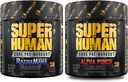 ALPHA LION Core Pre Workout Powder Bundle for Pump & Tri-Source Caffeine for Sustained Energy, Fruit Punch & Blue Raspberry Flavor (30 Serves Each)