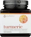 Youtheory Turmeric Advanced Dieetsupplement, Ondersteunt gezonde ontsteking Response, 120 tabletten