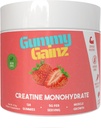 Creatine Monohydraat Gummies Spiersterkte Builder Gain sneller herstel 5000mg voor mannen & vrouwen Boost Energy Pre-Workout Chewables Supplement 128ct (Regular, Aardbei)