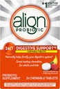 Uitlijnen Probiotic, Kauwbare Probiotic Tablets voor vrouwen en mannen, Fortify Your Discompensative System 24/7 met gezonde bacteriën, #1 Aanbevolen Probiotic door artsen en gastro-enterologen, 24 tabletten