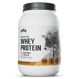 Niveaus Gras Fed Wei Proteïne Poeder, Geen Kunststoffen, 24G eiwit, Vanille Kaneel, 2LB