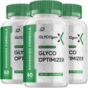 GlycogenX Glyco Optimizer Capsules Supplement - GlycogenX Optimizer Advanced Formula, Glycogen X Supplement, GlycogenX Booster Reviews, Maximale sterkte Glycogen Supplement (3 Pack - 180 Capsules)
