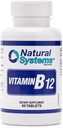 Vitamine B12 60 Tablets 1000 mcg by Natural Systems - B12 Vitamines 1000mg for Adults Helpt Stimuleren Geheugen* - Vitamine B12 1000 mcg voor Goede Vertering* - Vitamine B12 Energie Metabolisme Ondersteuning
