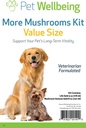 Huisdier Welzijn Meer Paddestoelen Kit voor Honden - Immuunsysteem Ondersteuning en Antioxidant Bescherming - Vet-Geformuleerd met Turkije Tail, Reishi, Maitake, Astragalus