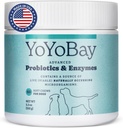 Probiotica voor honden, voor Gut Health en spijsverteringsgezondheid, Gistbalans, Immune Support, Hondenprobiotica en spijsverteringsenzymen, Meer dan 1 miljard CFUs, 60 Zachte Kauwen