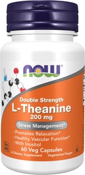 Nu Foods: L-Theanine Stress Management 200 mg, 60 caps (2 Pack)