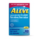 Aleve Gelcaps met Soft Grip® Cap, Naproxen Natrium, Pijnverlichting Geneeskunde, 40 Tellen