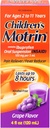 Kinderen Motrin Orale suspensie, pijnverlichting, Ibuprofen, druivensmaak, 4 Oz