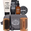 Spoel & Robuuste baard Kit Beard Care Grooming voor mannen Baard Travel Set Gift Set voor mannen reizen tas voor mannen vaders dag cadeau