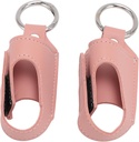 2 st Astma Inhalator houder Portable Storage Beschermende PU Lederen Astma Inhalator Case for Travel ()