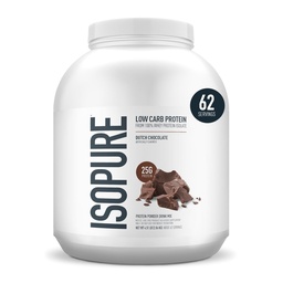 Isopure Low Carb 100% Pure Wei Isolaat Proteïne Poeder, Lactosevrij, Glutenvrij, Met Vitaminen, Hollandse Chocolade, 25g Proteïne Per Server, 4,5 Lbs, 62 Servers (Verpakking mei Vary)