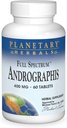 Planetaire kruiden volledig spectrum Andrographis 400mg - Ayurvedische kruiden - 60 tabletten