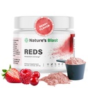 Rood - Metabolisme en energie Superfood poeder met 23 rode vruchten, 4 Adaptogenen, Probiotica en enzymen - Vegan Antioxidant Blend, 1 Fles