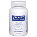 Encapsulations pures Réduction du glutathion. Supplément antioxydant hypoallergénique pour soutenir la santé du foie et des cellules.