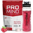 Boissons musculaires essentielles à l'acide amino Promino® – 2X plus efficaces que lactosérum – Certifié NSF pour le sport – Carburant de récupération sans sucre – Framboise, 30 portions