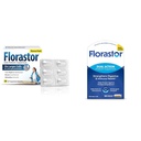 Florastor Probiotiques Digestive & Immmune Health Bundle avec 54 et 30 Capsules, Probiotiques pour les femmes et les hommes, aide à rincer les mauvaises bactéries et stimule bien avec Saccharomyces Boulardii CNCM I-745 souche