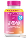 Roze Ooievaars Prenatale Probiotica voor vrouwen - 50 miljard CFU, Vitamine B6, Prebiotica, Ochtendziekte, Gut Microbioom, Zwangerschap Probiotica, Immuun Ondersteuning, Zwangerschap Moeten - 30 Capsules