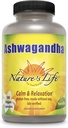 Nature's Life Ashwagandha Capsules 2100 mg, Pure Ashwagandha Root Extract voor ontspanning, Occasional Stress Relief en Slaapondersteuning, Vegan Ashwagandha Supplementen, 45 porties, 180 capsules