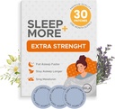 Slaappatches Extra sterkte voor volwassenen - 5 mg Melatonine Patch met GABA, Magnesium & Valeriaanwortel - Slaaphulpmiddel voor slapeloosheid, ontspannen en vermoeidheid verminderen - Slaaphulp langzaam loslaten - 30 patches