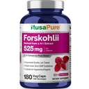 NusaPure Forskohlii 4:1 Extract, 525 mg Equivalent aan 21,00 mgper Veggie Caps - 180 Capsules (Non-GMO, Glutenvrij)