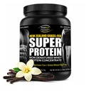 Fortiveye Super Nieuw-Zeeland Gras Fed Wei Proteïne Vanille smaak, 40 porties, 2 Pack - Niet-denatured Organic Grass Fed Wei Proteine Powder for Workout, Sports Nutrition & Improve Immune System